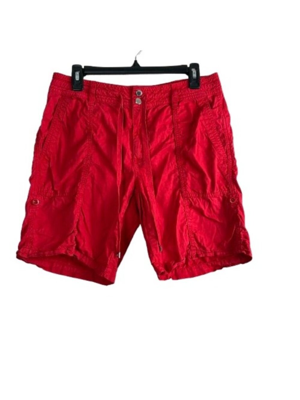 Lauren Ralph Lauren Green Label 100% Cotton Roll Tab Shorts Sz 8 Preppy
